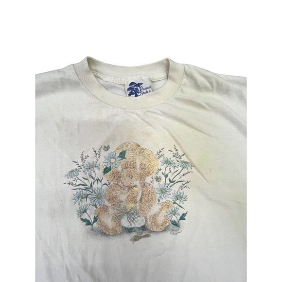 Vintage Pleasant Shades 80s Teddy Bear T-Shirt XL - Picture 2 of 3